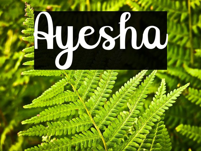 Ayesha Example 2