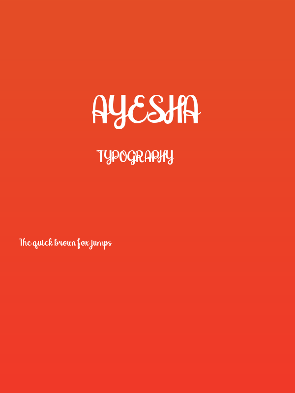 Ayesha Poster