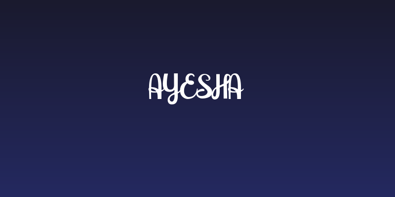 Ayesha Social Header