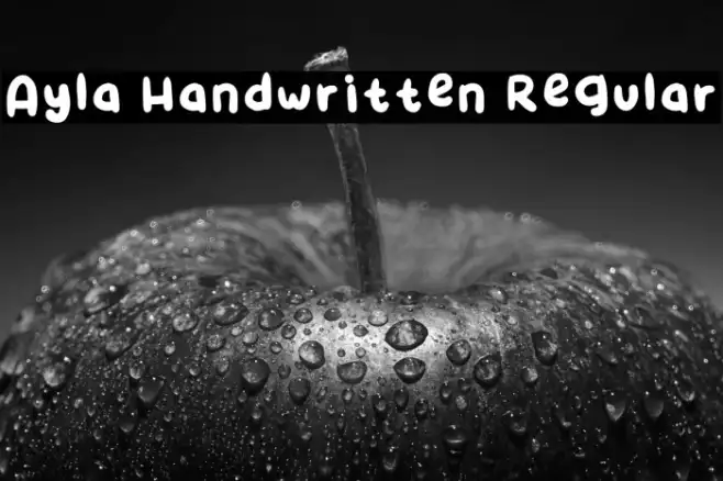 Ayla Handwritten Regular Example 1