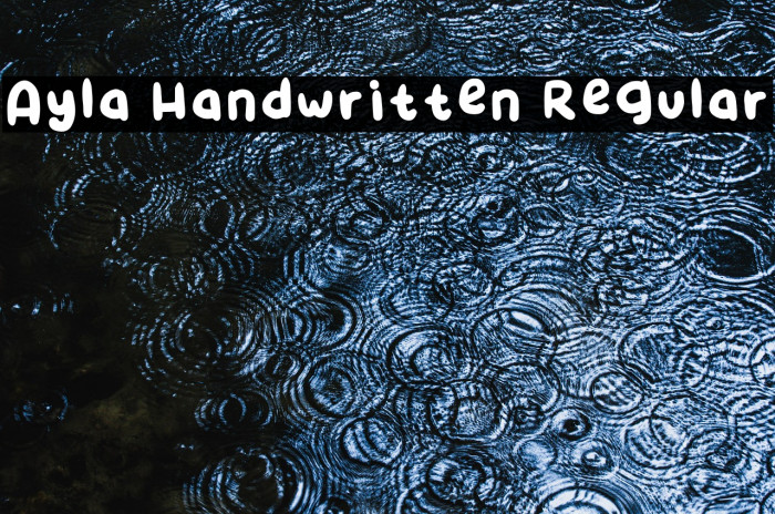 Ayla Handwritten Regular Example 2
