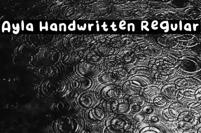 Ayla Handwritten Regular Example 2