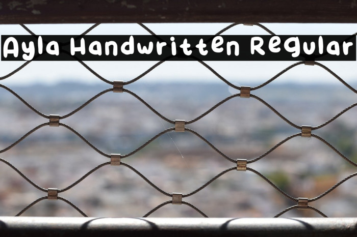 Ayla Handwritten Regular Example 3