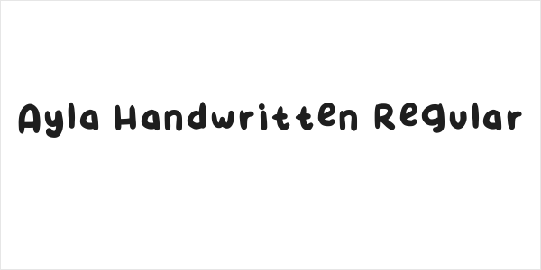 Ayla Handwritten Regular Logo