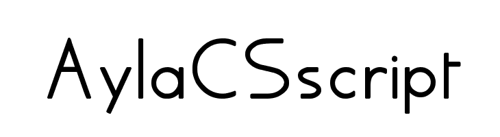 AylaCSscript Font
