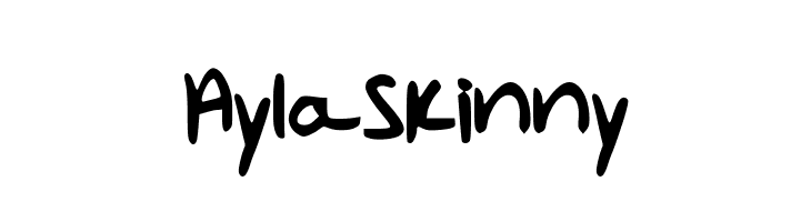 AylaSkinny  免费字体下载