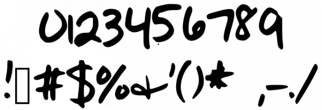 AylaSkinny Font OTHER CHARS