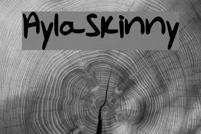 AylaSkinny Font examples