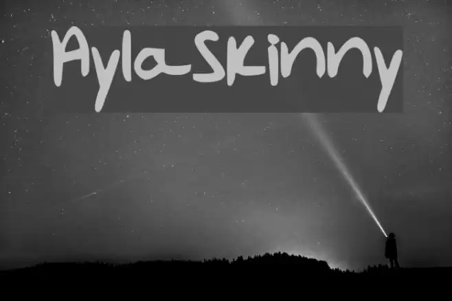AylaSkinny Font examples