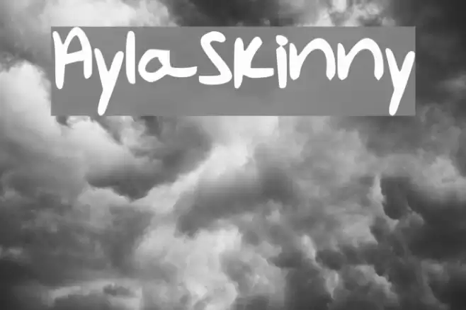 AylaSkinny Font examples