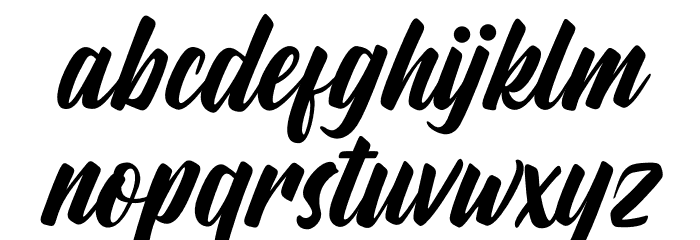 Aylafs Font LOWERCASE