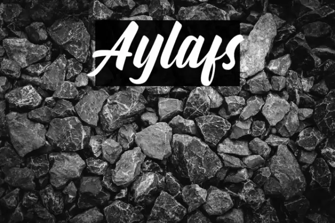 Aylafs Font examples