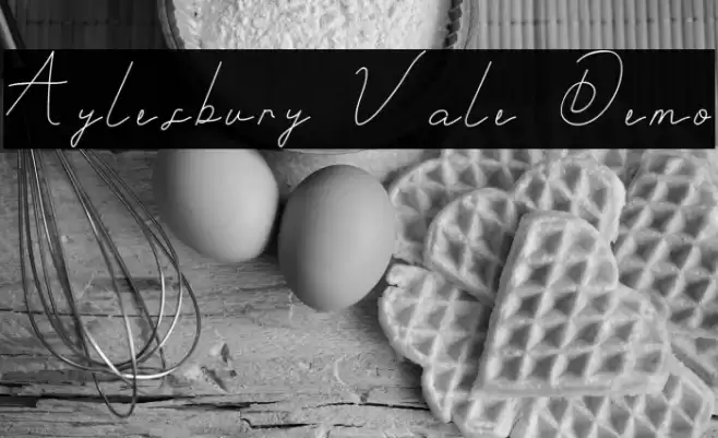 Aylesbury Vale Demo Font examples
