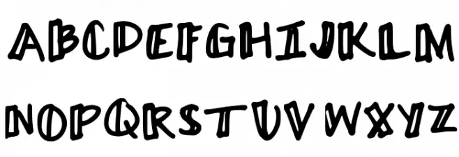 Ayme one-sided outline Regular Шрифта ВЕРХНИЙ