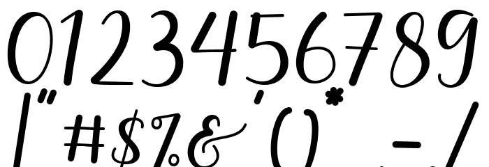 Aynilla Font OTHER CHARS