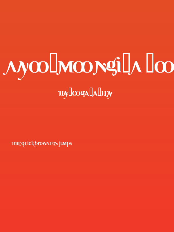 Ayosmonika Bold Poster