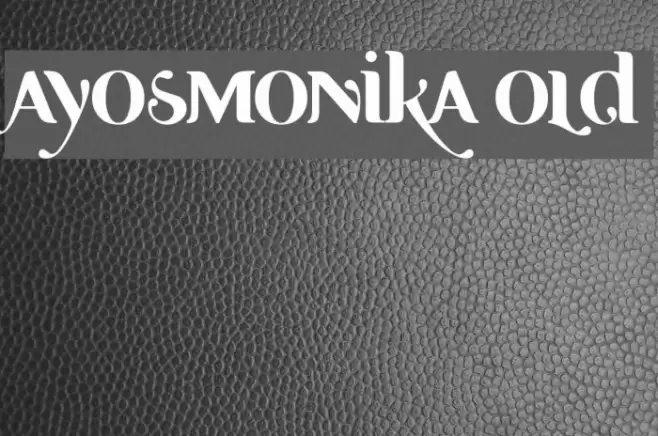 Ayosmonika Bold Polices examples