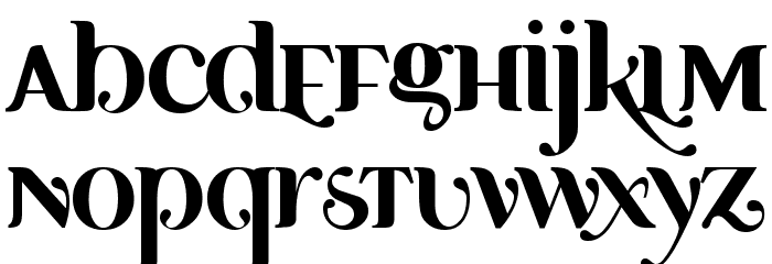 Ayosmonika Bold Font LOWERCASE
