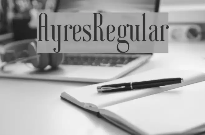 AyresRegular Font examples