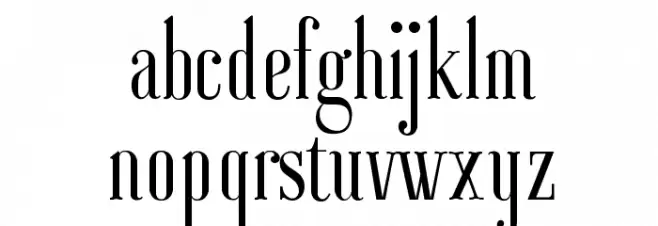 Ayres خط أحرف صغيرة