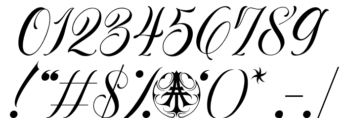 AyrexaPersonalUseOnly-Regular Font OTHER CHARS