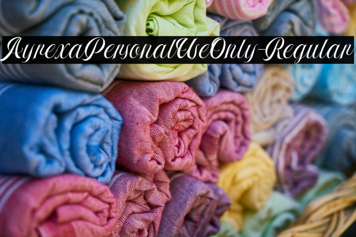 AyrexaPersonalUseOnly-Regular Example 3