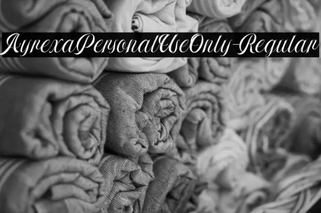 AyrexaPersonalUseOnly-Regular Example 3