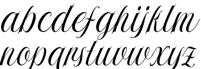AyrexaPersonalUseOnly-Regular Font LOWERCASE