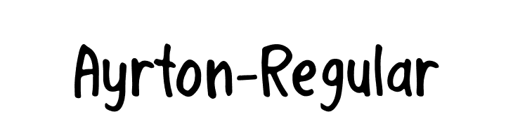 Ayrton-Regular  Descarca Fonturi Gratis