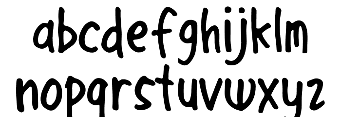 Ayrton-Regular Font LOWERCASE