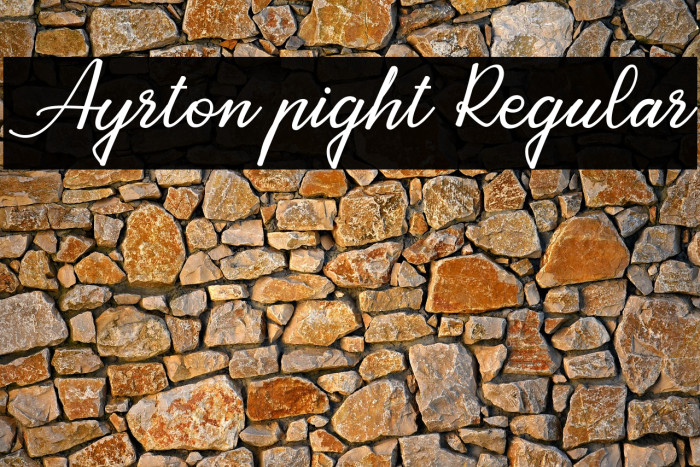 Ayrton pight Regular Example 2