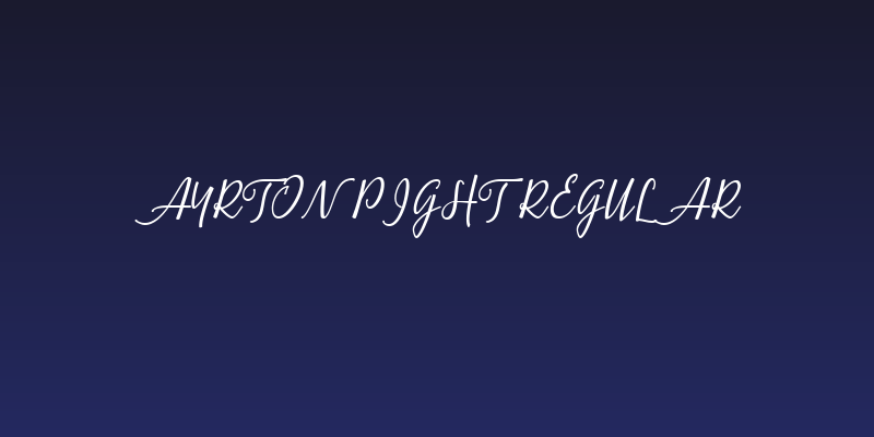 Ayrton pight Regular Social Header