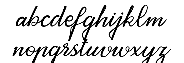 Ayrton pight Regular Font LOWERCASE