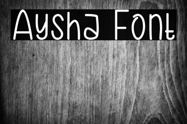 Aysha Font examples