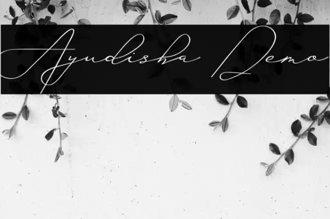 Ayudisha Demo Font examples