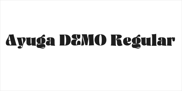 Ayuga DEMO Regular Logo