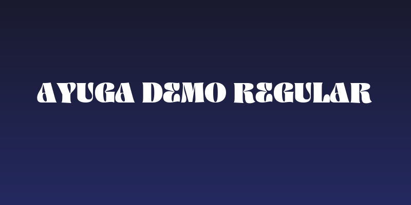 Ayuga DEMO Regular Social Header