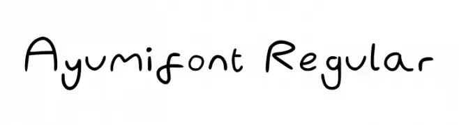 Ayumifont Regular  les polices de caractères gratuit tlcharger