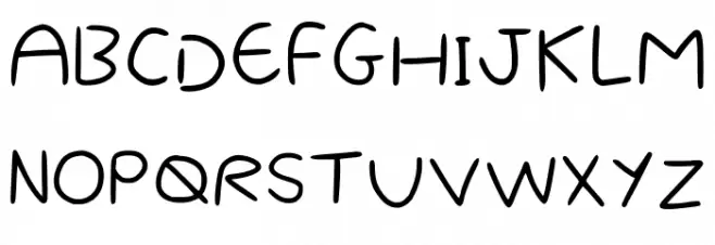 Ayumifont Regular Font UPPERCASE