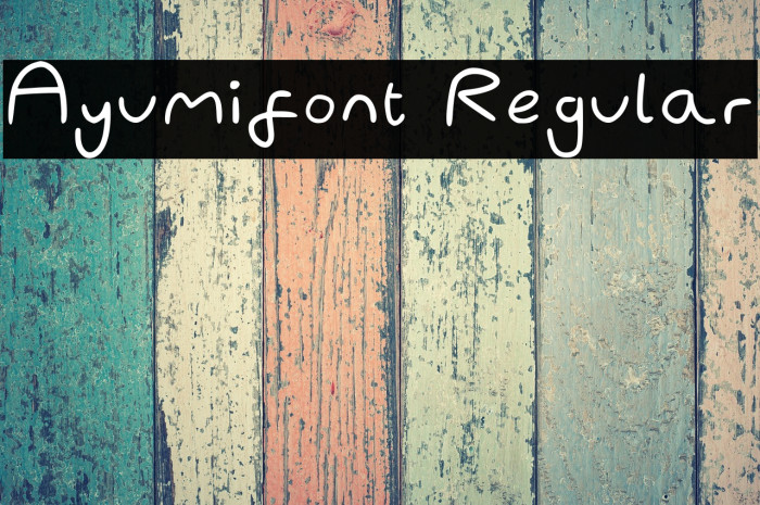 Ayumifont Regular Fonte examples