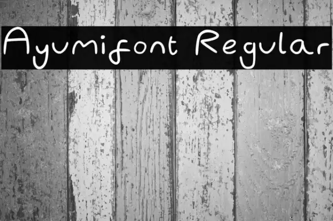 Ayumifont Regular Font examples