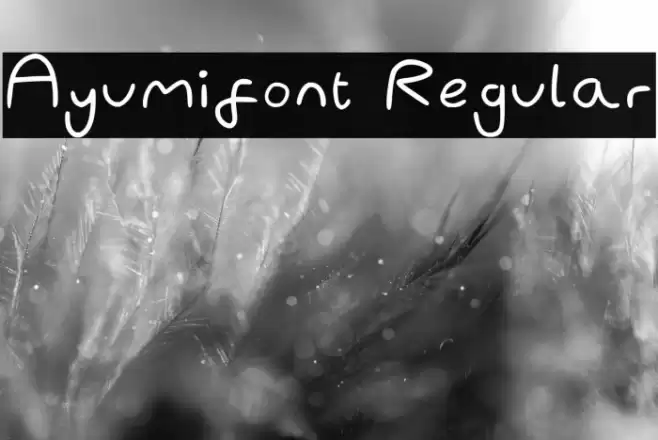 Ayumifont Regular Font examples