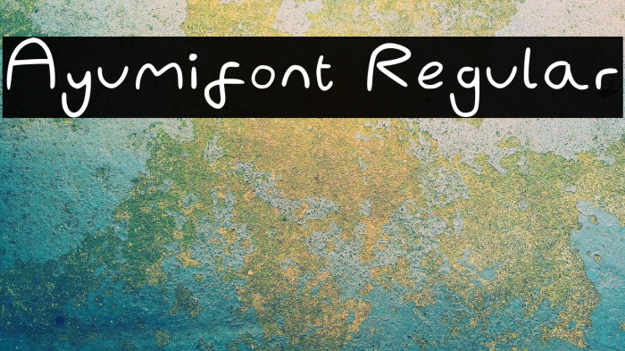 Ayumifont Regular Fonte examples