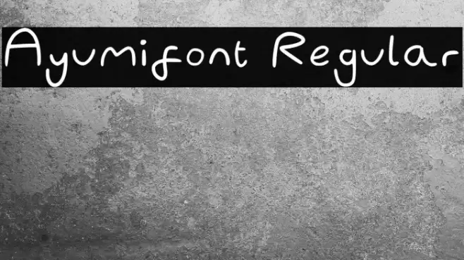 Ayumifont Regular Font examples