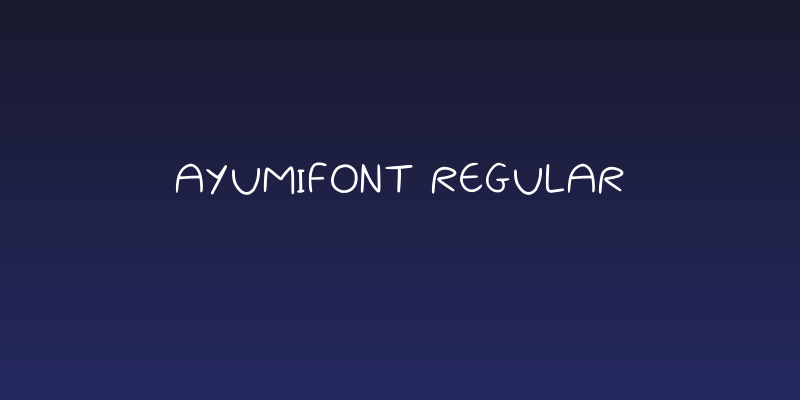 Ayumifont Regular Social Header