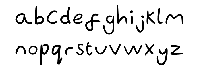 Ayumifont Regular Fonte MINÚSCULAS