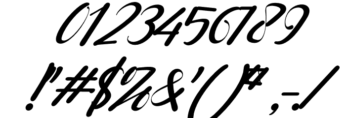 Ayunda Italic Font OTHER CHARS