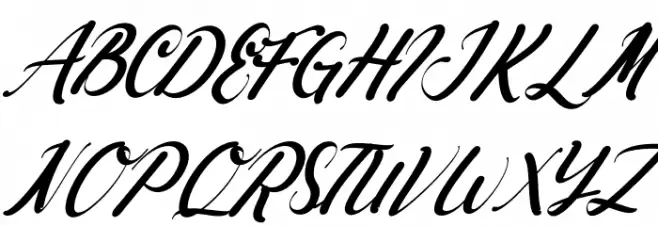 Ayunda Italic 字体 大写