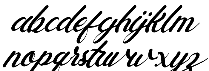 Ayunda Italic Font LOWERCASE
