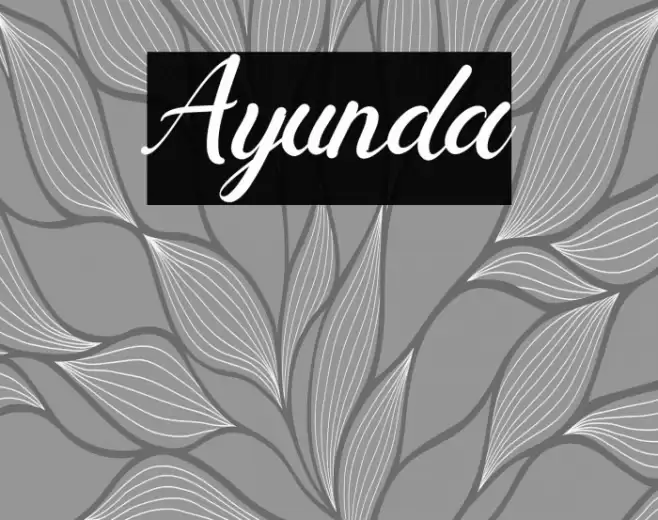 Ayunda Font examples
